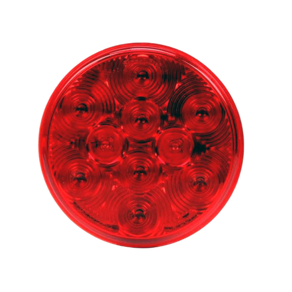 4″ Red 10 Diode LED Round, Stop-Turn-Tail Light Kit