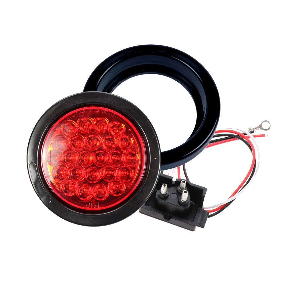 4″ Round LED Mirror Finished LED Tail Lights