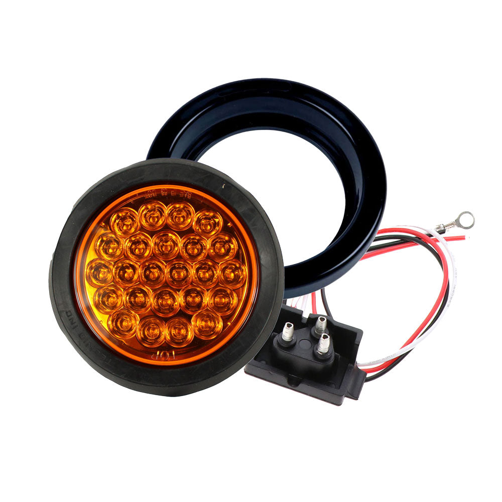4″ Round LED Mirror Finished LED Tail Lights