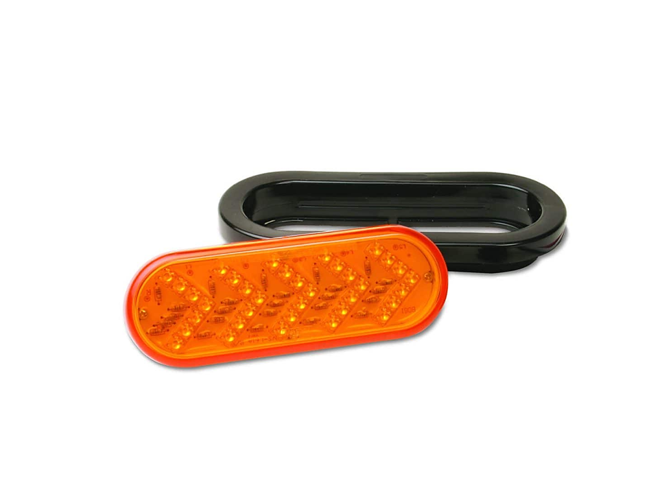 Oval LED Amber Light with Sequencing Turn Signal – Crushin Off Road