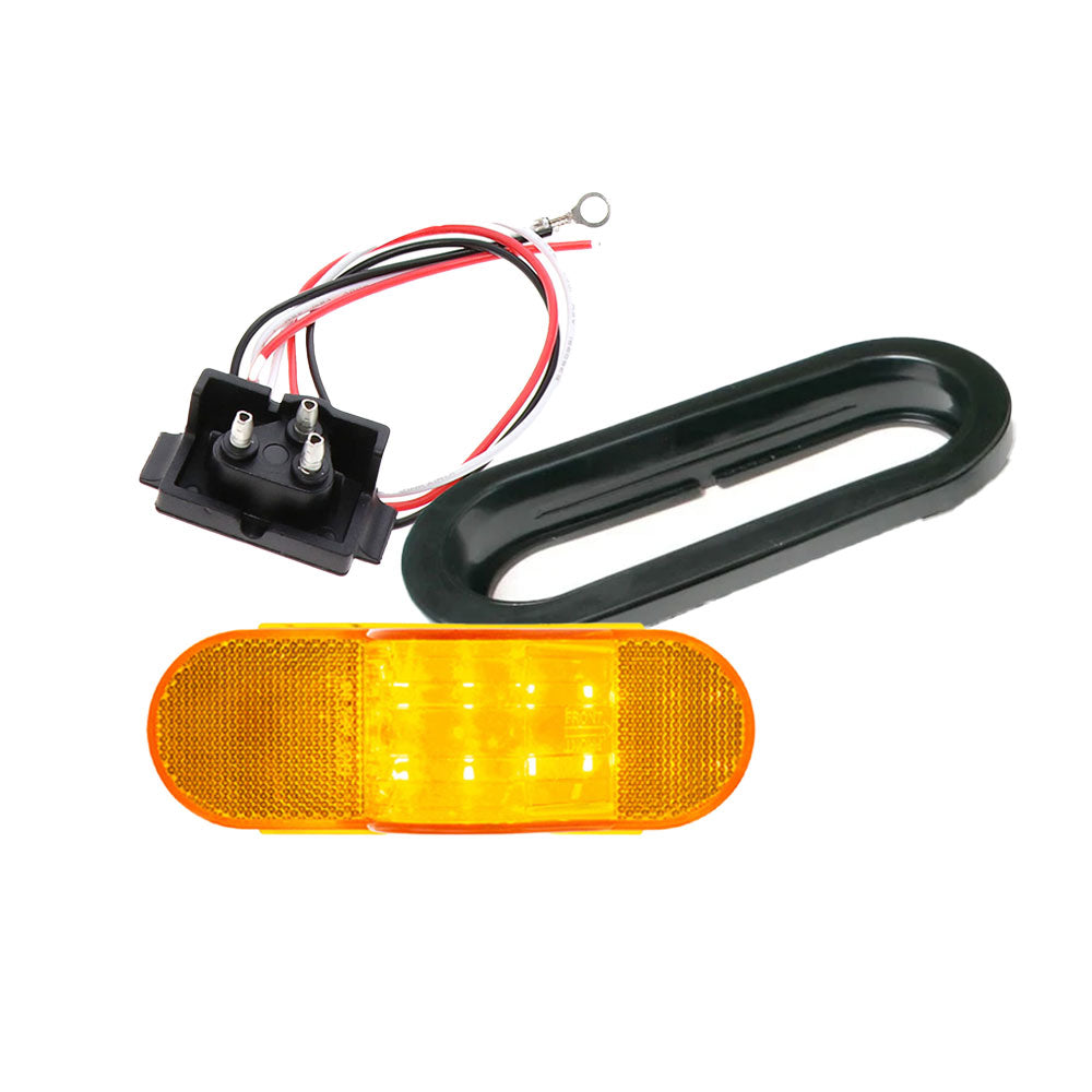 Standard Oval Mid-Turn Amber Signal Turn LED