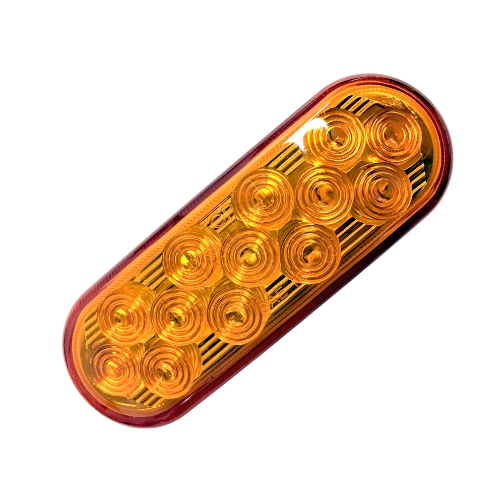 6.5″ Amber Oval 20 Diode LED Stop/Tail/Turn Lights