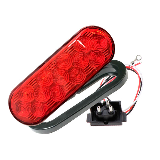 6.5″ Red Oval 20 Diode LED Stop/Tail/Turn Lights
