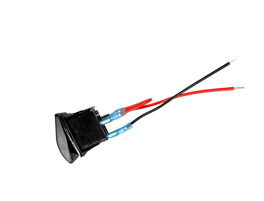 LED Snap in Rocker Switch, DPST, ON-OFF, Green LED, WORK LIGHTS