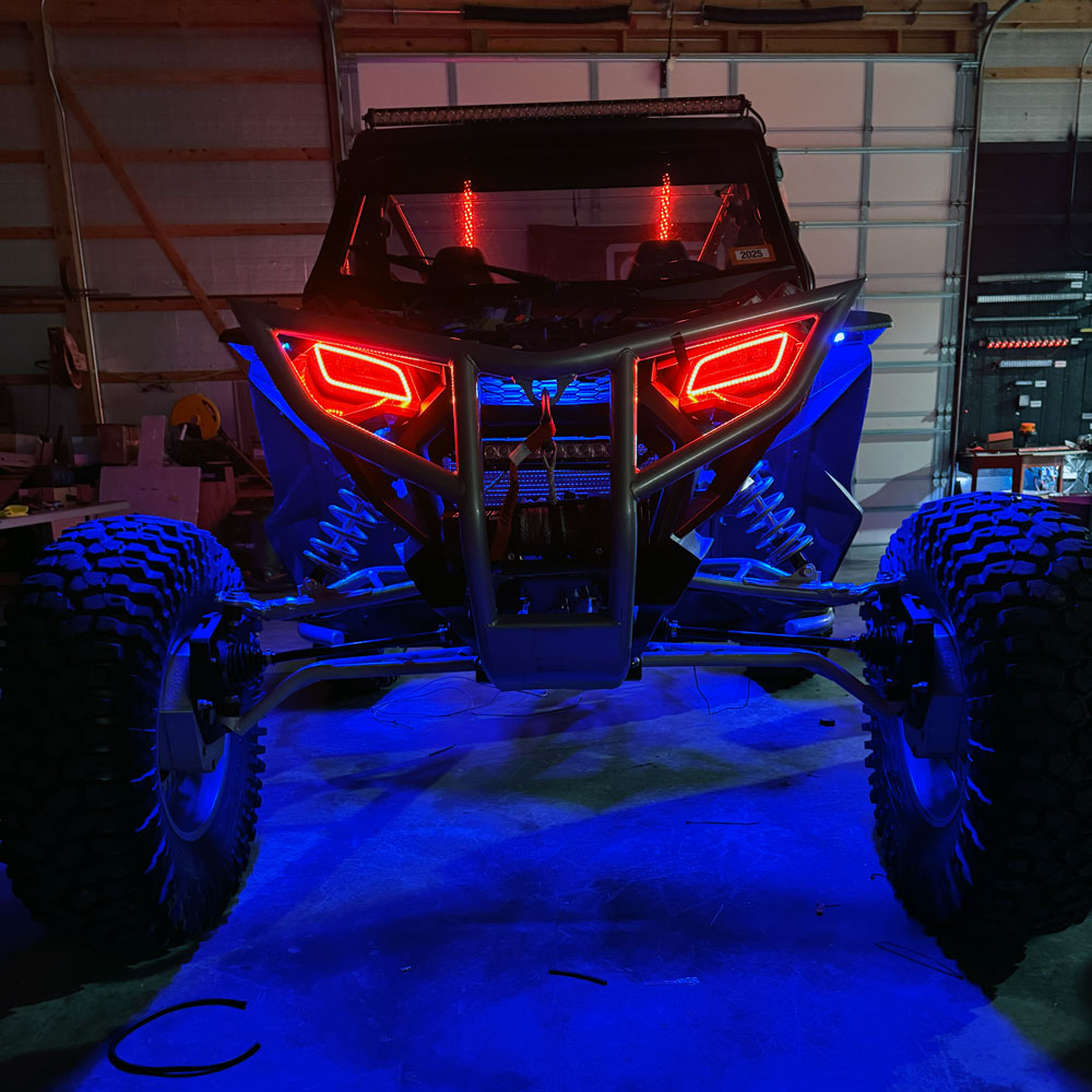 4' Blue LED Portal Light Strip Kit, Double Row