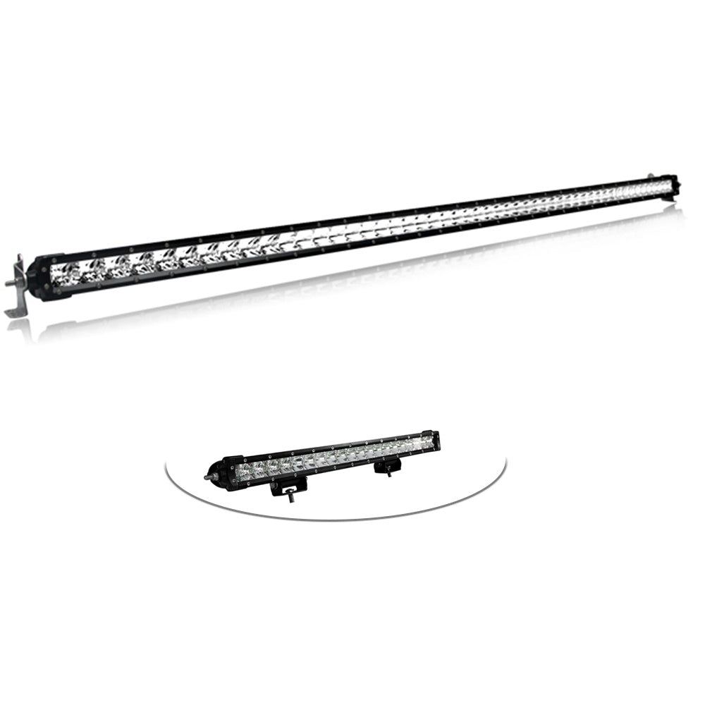 Heavy Duty Screwless Single Row White LED Light Bar