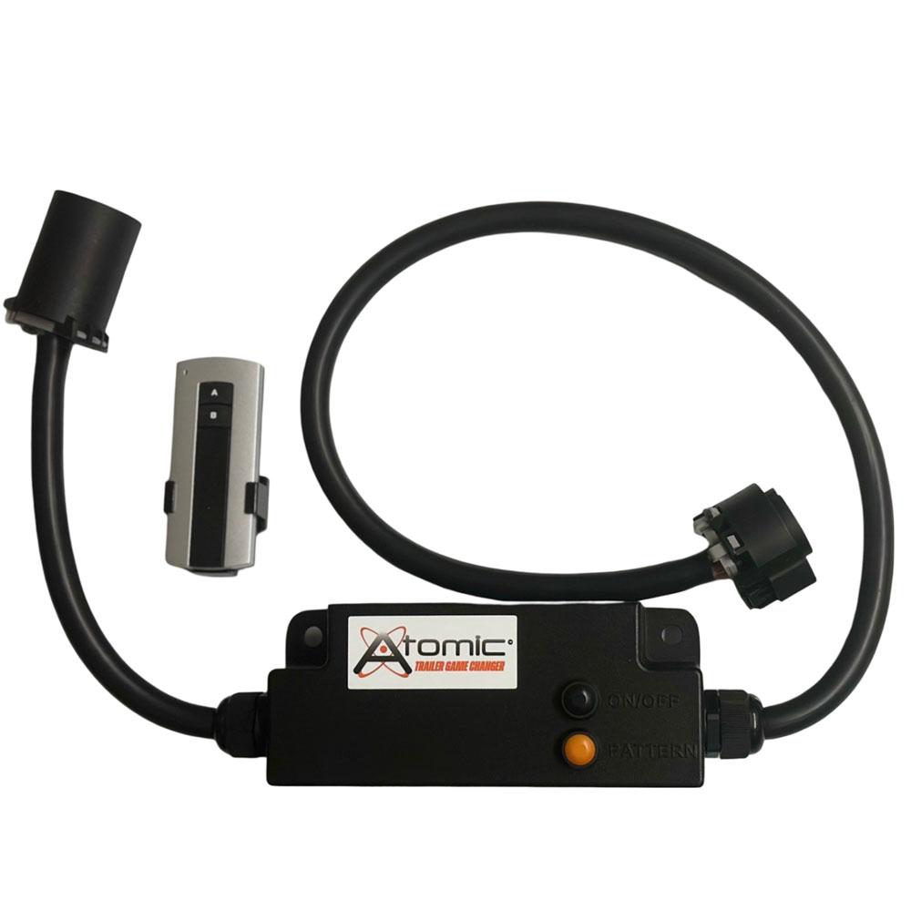 COR Trailer Strobe Flasher Kit, Under Truck Bumper Mount with Remote