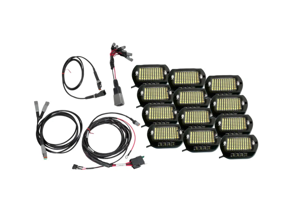 EXTREME 9100 Lumen PURE WHITE Waterproof Rock Light Kits