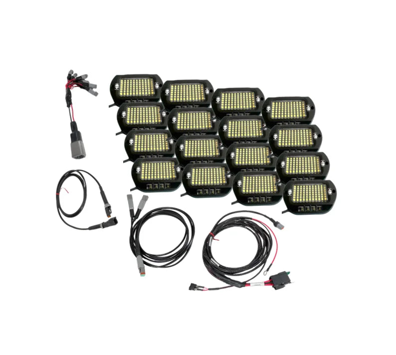 EXTREME 9100 Lumen PURE WHITE Waterproof Rock Light Kits