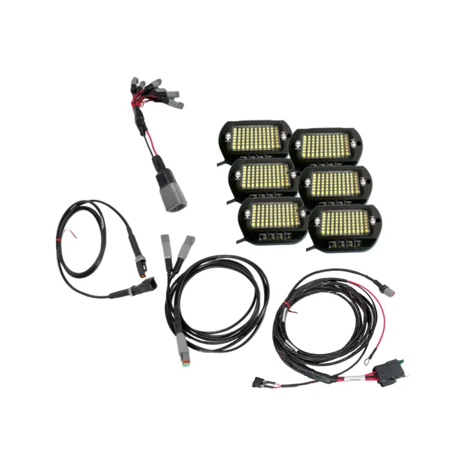 EXTREME 9100 Lumen PURE WHITE Waterproof Rock Light Kits